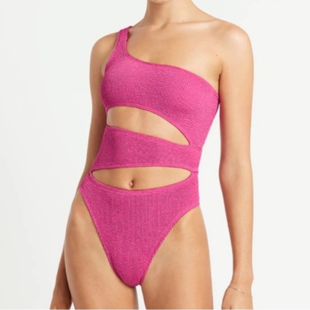 Bond-Eye Swim Rico One Piece in Blush Lurex